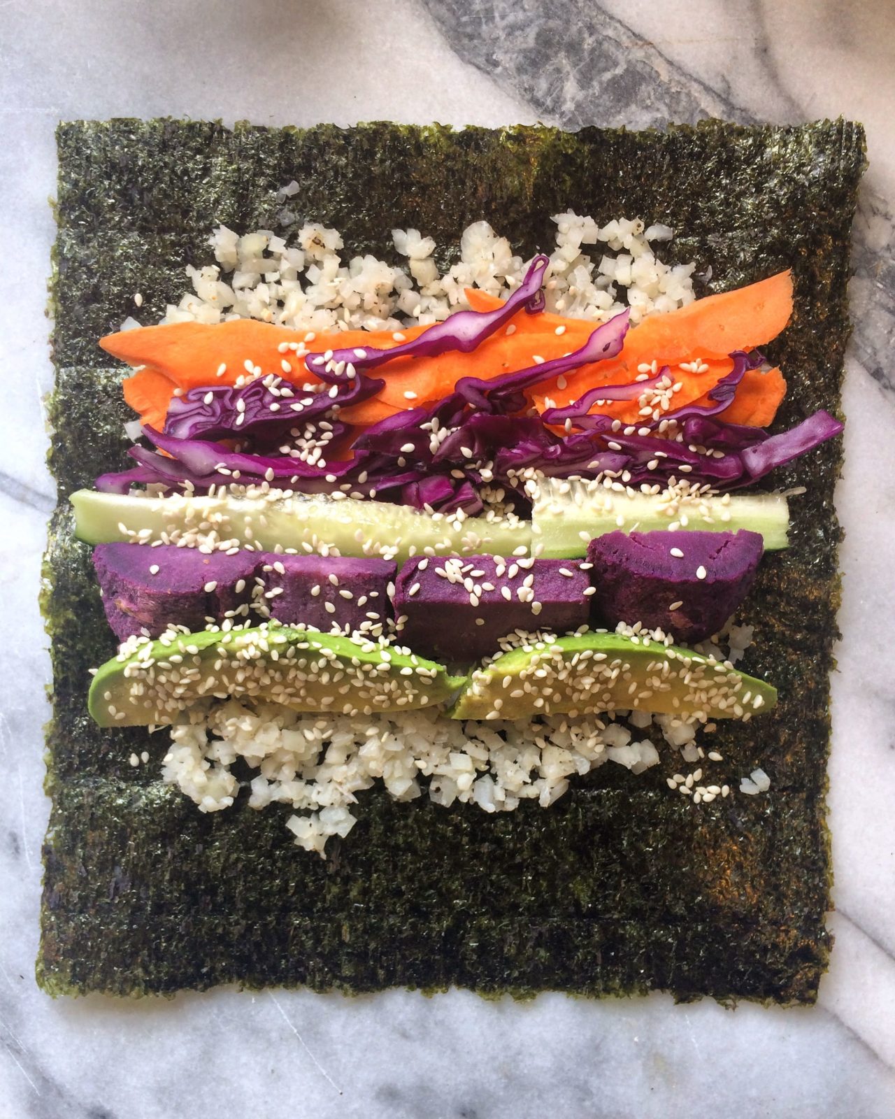 Purple Power Sushi Roll | Nourished Roots Nutrition